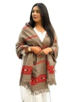 11 Dori Brown Pure Wool Stole