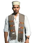 Brown 3 Patti Kullu Pattern Muffler