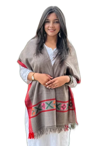 Brown X Design Kullu Pure Wool Stole