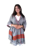 Grey Himachali Woolen Stole