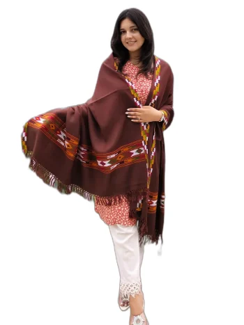 Kullu Choclate Wool Shawl