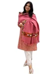Kullu Dusty Rose Wool Shawl