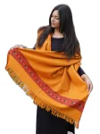 Mustard Kullu Kingri Pure Wool Shawl