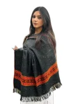 Single Patti Black Stole