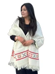 White X Design Pure Wool Kullu Design Stole